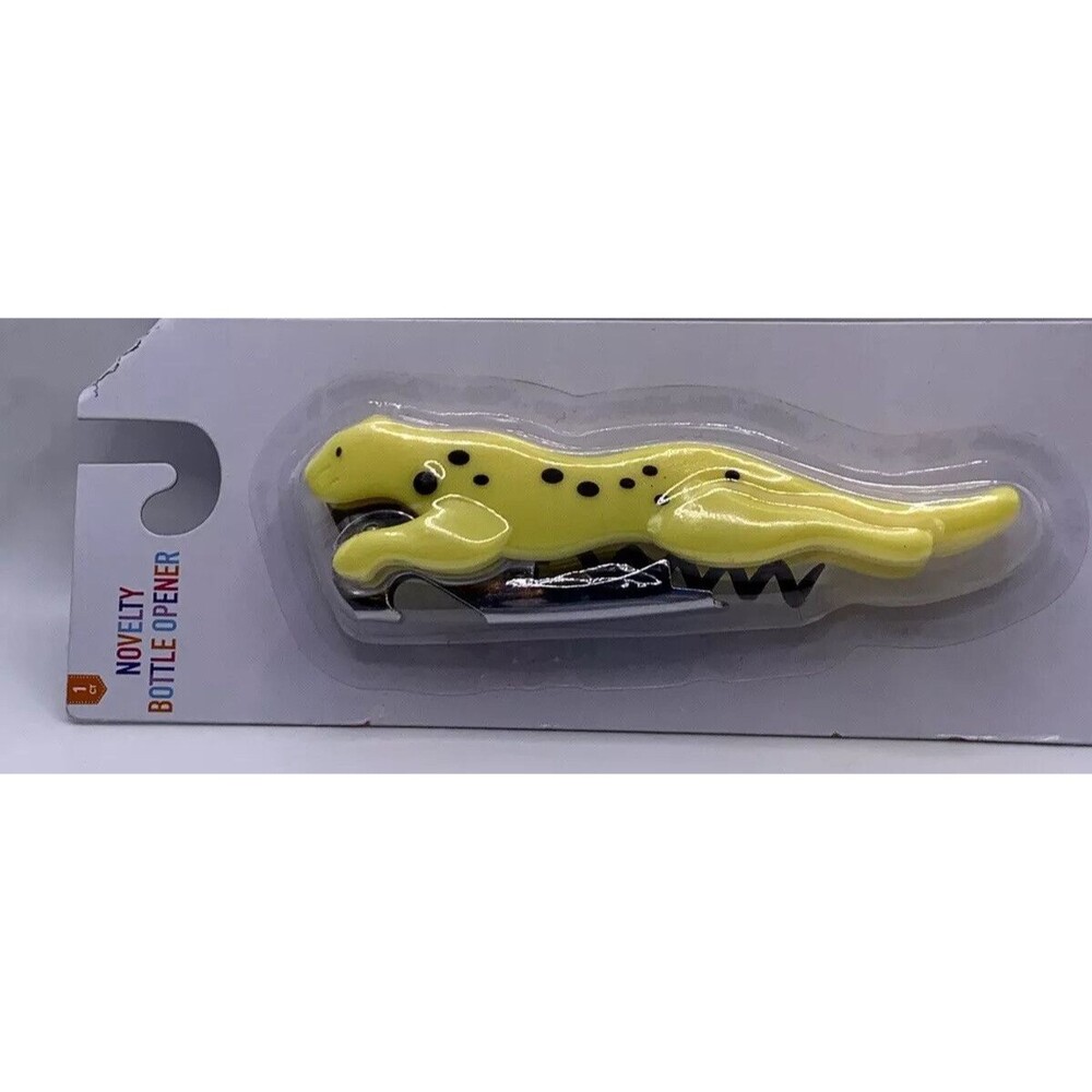 Novelty Bottle Opener, Wine Opener, Shaped to look like a Yellow Spotted Leopard